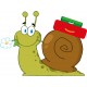 Sticker Escargot en vadrouille