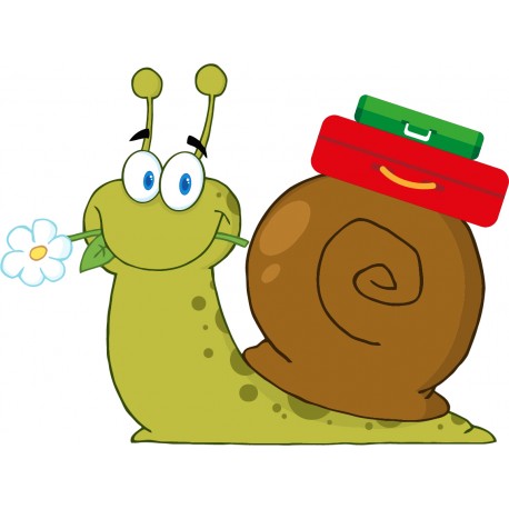 Sticker Escargot en vadrouille
