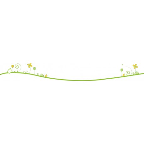 Sticker Bande floral