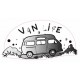 Sticker Vanlife 11 Noir
