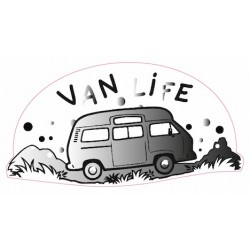 Sticker Vanlife 11 Noir