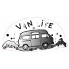 Sticker Vanlife 11 Noir