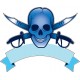 Sticker Tete de Mort 3