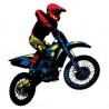 Sticker Moto cross Tricolore