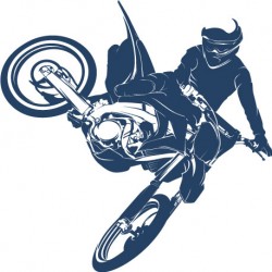 Sticker moto-cross 1