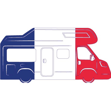 Sticker camping-car France