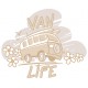 Sticker Vanlife 5 Vert