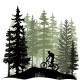 Sticker Montain Bike Rider
